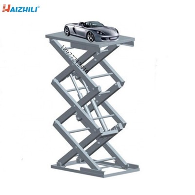 Stationary heavy duty design scissor lift platform hydraulic electric car lift platform