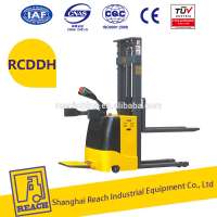 1000kg china high quality full electric stacker with full free lift mast