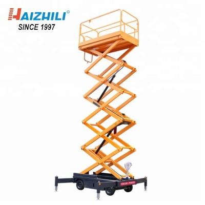 1-2 person electric scissor cargo lift 500kg hydraulic lifting platform