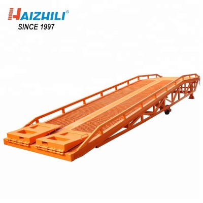 Factory 6 ton mobile hydraulic container loading ramp with adjustable height