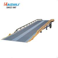 Lifting equipment 10T hydraulic dock leveler , mobile loading ramp for loading