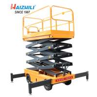 Scissor lift platform 500kg 11m movable hydraulic aerial elevated work platform